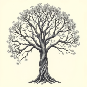 Hyper-Detailed Tree Tattoo