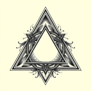 Hyper-Detailed Triangle Tattoo