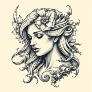 Hyper-Detailed Venus Tattoo