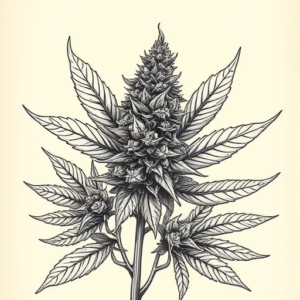 Hyper-Detailed Weed Tattoo