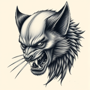 Hyper-Detailed Wolverine Tattoo