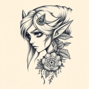 Hyper-Detailed Zelda Tattoo