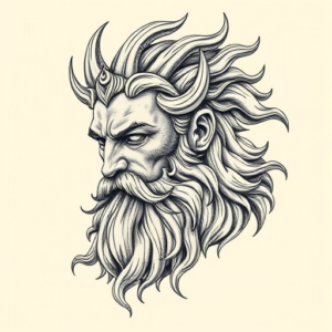 Hyper-Detailed Zeus Tattoo