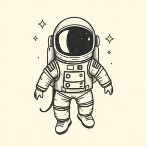 Ignorant Astronaut Tattoo