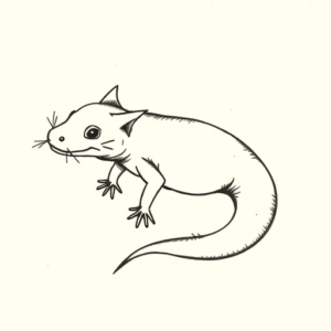 Ignorant Axolotl Tattoo