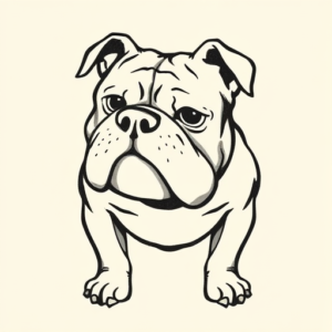 Ignorant Bulldog Tattoo