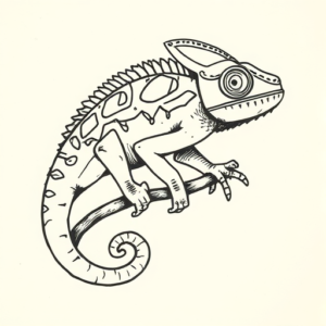 Ignorant Chameleon Tattoo