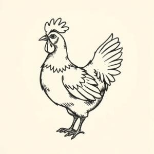 Ignorant Chicken Tattoo