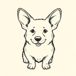 Ignorant Corgi Tattoo