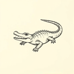 Ignorant Crocodile Tattoo