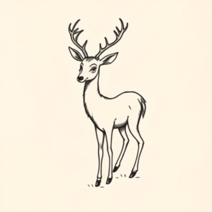 Ignorant Deer Tattoo