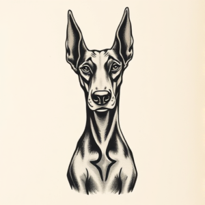 Ignorant Doberman Tattoo