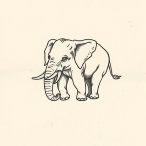 Ignorant Elephant Tattoo