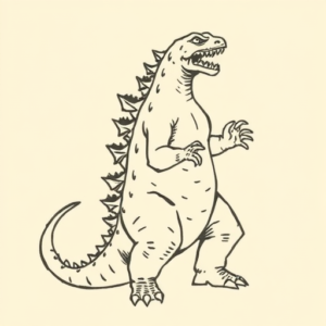 Ignorant Godzilla Tattoo