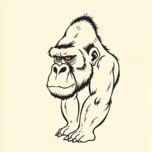 Ignorant Gorilla Tattoo