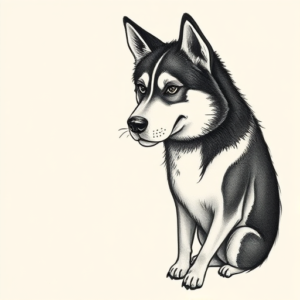 Ignorant Husky Tattoo