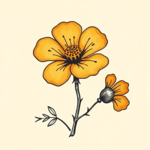 Ignorant Marigold Tattoo