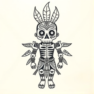 Ignorant Mictlantecuhtli Tattoo