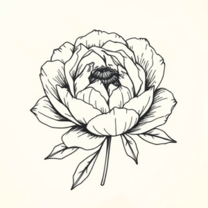 Ignorant Peony Tattoo