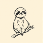Ignorant Sloth Tattoo