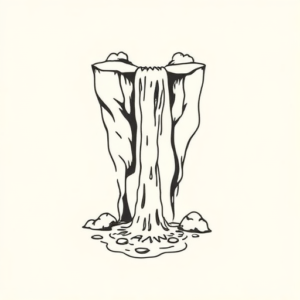 Ignorant Waterfall Tattoo