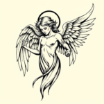 Illustrative Angel Tattoo