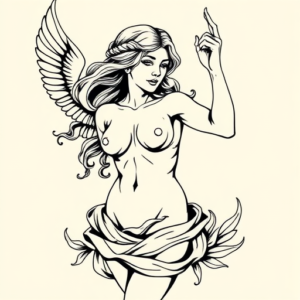 Illustrative Aphrodite Tattoo