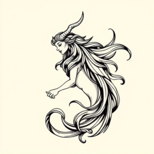 Illustrative Aquarius Tattoo