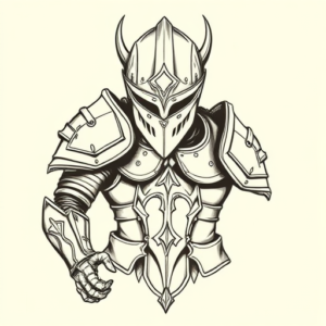 Illustrative Armor Tattoo