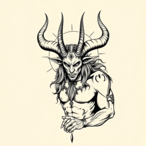 Illustrative Baphomet Tattoo