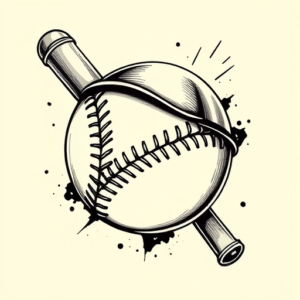 Illustrative Baseball Tattoo