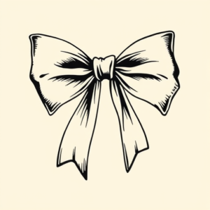Illustrative Bow Tattoo