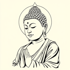 Illustrative Buddha Tattoo