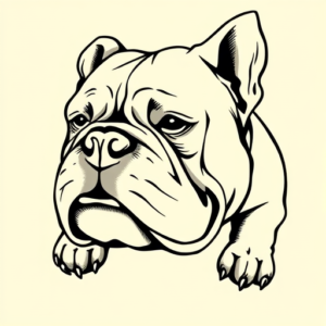 Illustrative Bulldog Tattoo
