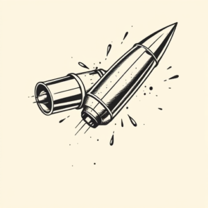 Illustrative Bullet Tattoo