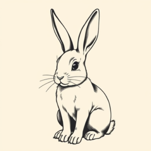 Illustrative Bunny Tattoo