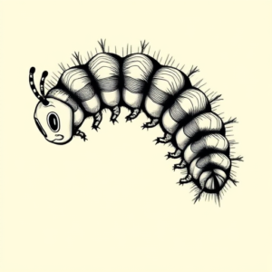 Illustrative Caterpillar Tattoo