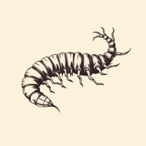 Illustrative Centipede Tattoo