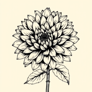 Illustrative Chrysanthemum Tattoo