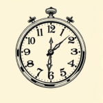 Illustrative Clock Tattoo