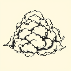 Illustrative Cloud Tattoo