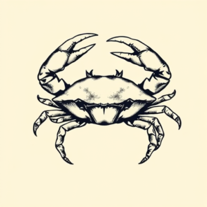 Illustrative Crab Tattoo