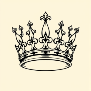 Illustrative Crown Tattoo