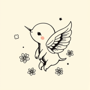 Illustrative Cute Tattoo