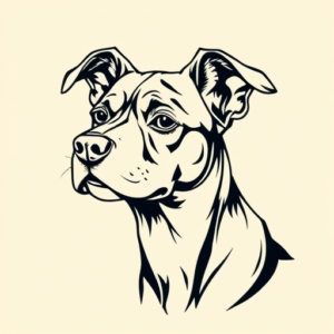Illustrative Dog Tattoo