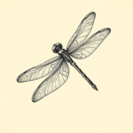 Illustrative Dragonfly Tattoo