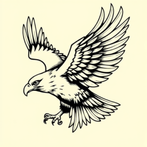 Illustrative Eagle Tattoo