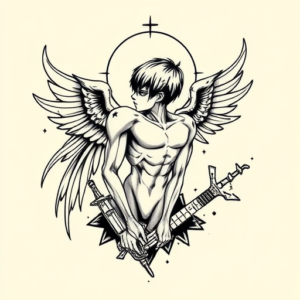Illustrative Evangelion Tattoo