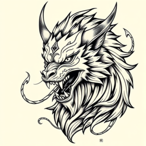 Illustrative Fenrir Tattoo
