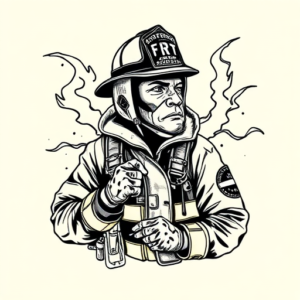 Illustrative Firefighter Tattoo